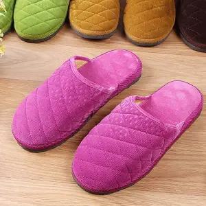 누빔 PJ104887 슬리퍼 사무실슬리퍼 겨울실내화 손님용실내화