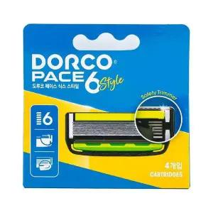 [셀러에이드]ToB 도루코 페이스 6 스타일 6중날 면도날 4개