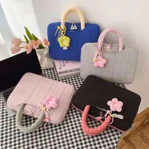 [셀러에이드]왕꽃 키링 엠보싱 노트북 14 가방 파우치 태블릿 패드