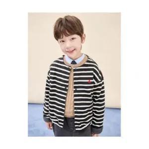 빈폴 키즈 BEANPOLE KIDS 리버시블 스트라이프 플리스 버튼업 재킷 블랙 (BI5941U055) BI5941U055 113789