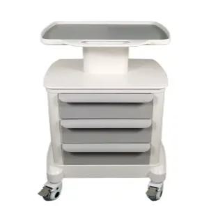 피부과 트롤리 웨건 카트 이동식 의료기기 바퀴 선반 미용실 다용도 수납 미용 탁상형 장비
