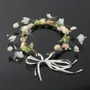 [셀러에이드]셀프웨딩 신부 헤어 화관 웨딩 촬영용 머리띠 장식