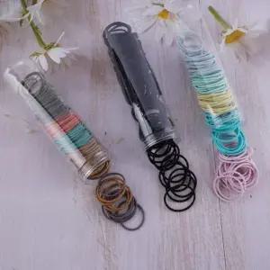 [셀러에이드]컬러 헤어밴드 머리끈 스타일링 고무밴드 헤어 스트랩 100개입