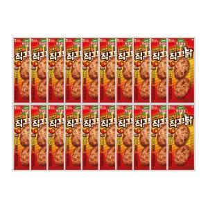 [롯데웰푸드]의성마늘 직꾸닭 매콤레드 100g x20개