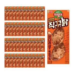 [롯데웰푸드]의성마늘 직꾸닭 리얼간장 100g x44개