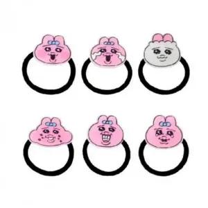 토끼 모양 아크릴 헤어밴드 고무줄 머리끈