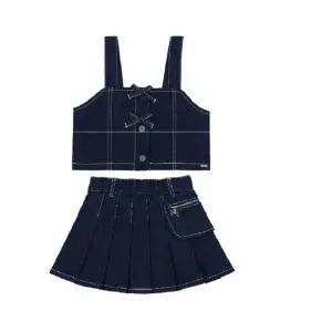 티파니 데님 뷔스티에 세트(T51KCV010-T51KCS010) 339041