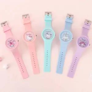 산리오 실리콘 바늘시계 사무용품