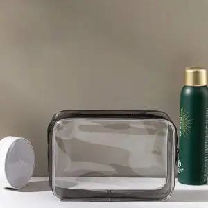 투명 PVC 화장품 다목적 방수 여행용 목욕 파우치