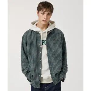 후아유 WHO.AU 빈티지 루즈핏 체크 셔츠 U WHYCF4991U 402536