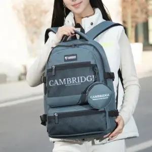 남성용 3색 캐주얼 캠브리지 데일리 백팩 학생용 여행용 배낭 캐주얼백팩 TRD캐주얼백팩