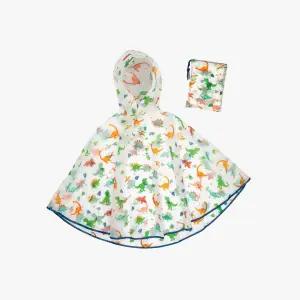 경량 클리어 레인판초 파우치 세트 공룡