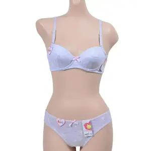 [셀러허브]프린토리 고양이 패턴 인체공학적 설계 주니어 3단계 A컵 브라세트 SW2203-0287 (S41996119)