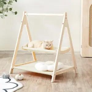 딩동펫 고양이 해먹 흔들 그네 놀이 휴식 용품 오트밀