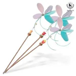 딩동펫 고양이 깃털 낚싯대 놀이 용품 패스트푸드 3종 세트