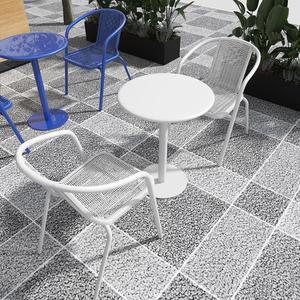 야외 식탁 탁자 원형 원탁 50cm 의자2개 테이블 발코니