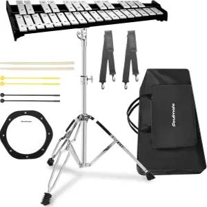 소울메이트 30 노트 성인 및 초보자를 위한 8인치 드럼 연습 패드 전문 타악기가 포함된 글로켄슈필 실로폰