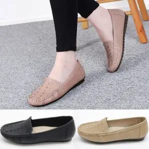 [행텐] HT-010 여성용 큐빅 플라워 패턴 드라이빙 로퍼 슈즈