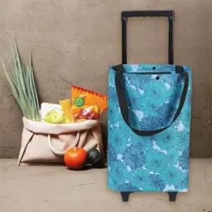 [생활] 이동식 쇼핑 바구니 손수레 시장 카트 대형 장바구니 휠형