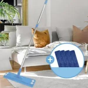 [생활] 밀대 물걸레 세트 360도 사각지대 패드 4p 극세사