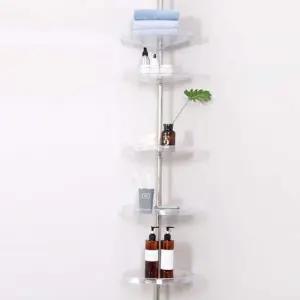 [생활] 욕실 샤워 용품 기둥식 코너 화장실 부스 선반 정리