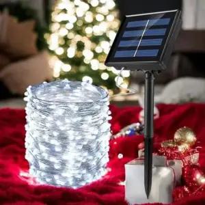 [Deco] 태양광 LED 200구 와이어 전구 20m 백색 XA