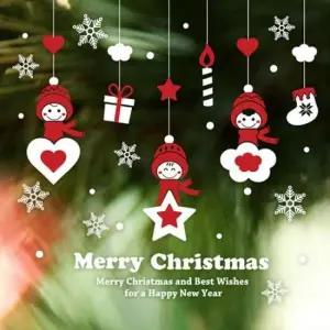 [Deco] 꼬마요정 크리스마스 유리장식스티커 인테리어시트지