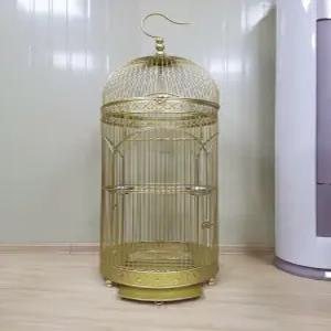 대형 원형새장 철제 케이지 테라스 앵무새 사육장