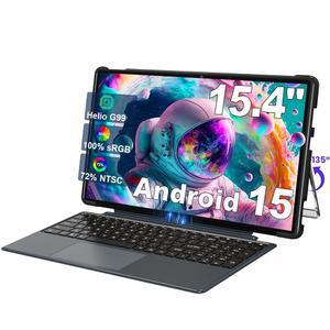 점퍼 15.4인치 태블릿 안드로이드 포함 15 10000mAh BT5.2 1개 헬리오 중 5G ROM 비트 케이스 G99 256GB 2개 옥타코어 4개 T618 스탠드 프로세서 8GB RAM 4G 유니소크 키보드 스피커 WiFi