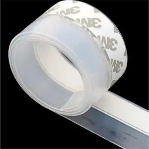 젠지스트 도어 스트립 바닥 집 및 유리 샤워 씰 스트립(투명) 1인치 x 16.4인치