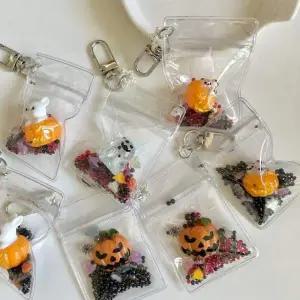 할로윈 호박 펌킨 유령 키링 열쇠고리 폰줄