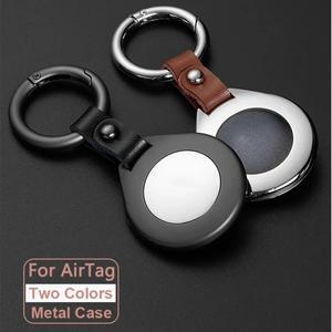 AirTag 홀더 용 메탈 케이스 Air Tag Tracker 키 체인 보호 커버 브래킷 지갑 가방 Luagge Pet Anti-loss