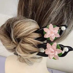 비녀 머리핀 웨딩 국악 한복 뒤꽂이