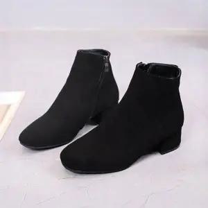 스웨이드 266NQD10 미들힐 3컬러 정장 데일리 앵글부츠