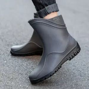 [이지커머스]4컬러 웨스턴장화 방수장화 레인부츠 장마철 패션장화 농사장화 설거지장화 작업화 방수신발