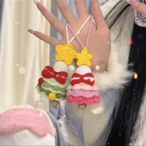 WOW 트리 키링 DIY 키트 뜨개 패키지 취미생활 가방고리 수예