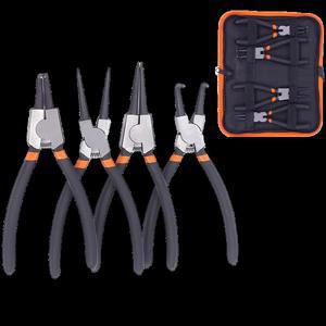 서클립 플라이어 세트 정밀 링 용수스틸 제거 설치용 내부 및 외부 클램프 키트 7 인치