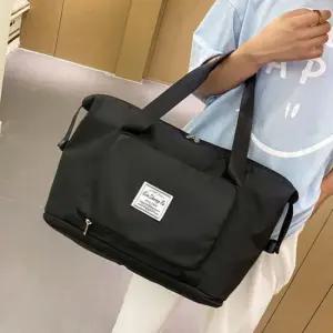 휴대용 파우치 인기 숄더백 확장 토트백 블랙 가방 헬스가방 요즘유행하는가방