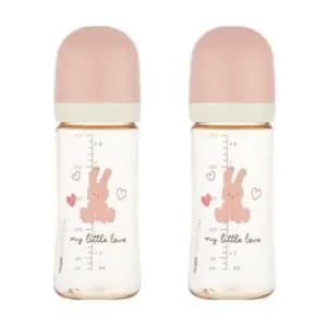 아기 분유 수유 젖병 백일 선물 250ml 핑크 X2