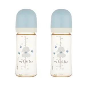 아기 수유 젖병 젖꼭지 M 세트 250ml 블루