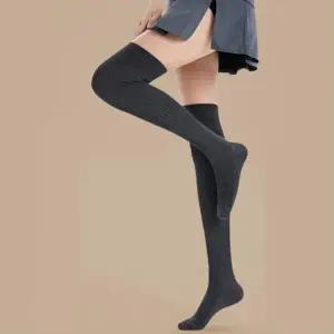 [하프클럽/]여자 골지 FW 롱 오버 니삭스