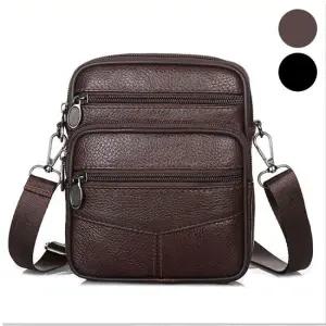 남성 미니 소가죽 보조가방 크로스백 여행 출장 외출 가죽크로스백 남성가죽크로스백