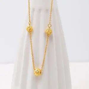 [골드모아]여자 순금 목걸이 디자인 7.5g [루미 클로버]