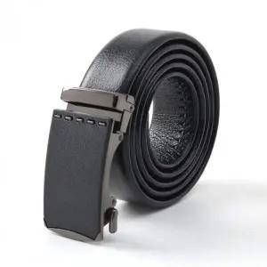 자동잠금 소가죽 허리띠 정장 및 캐주얼 청바지용 남성 벨트