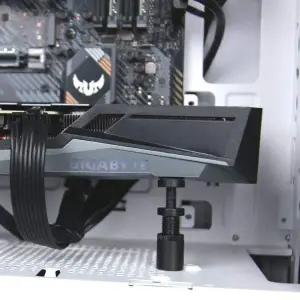 블랙 소 지지대 알루미늄 그래픽카드