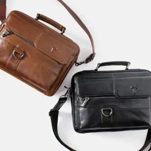 [셀러에이드]소가죽 남성용 서류 토트 크로스백 직장인 가방