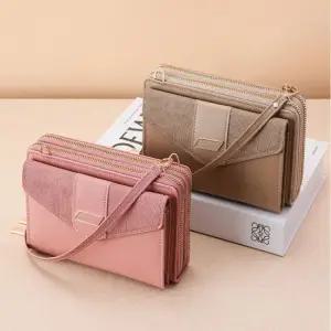 지퍼지갑 장지갑 2단 스트랩장지갑 고급스런 가방형 2단지퍼지갑 2단장지갑 체인장지갑