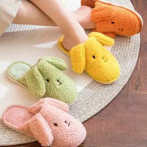 강아지 털실내화 거실 사무실 신발 방한화 SW22002 귀여운 룸 실내용 발난로 양털 거실화