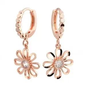 귀걸이선물 원터치 드롭 데이지 꽃 여성귀걸이 링 여 여자귀걸이 여성귀걸이 귀걸이선물