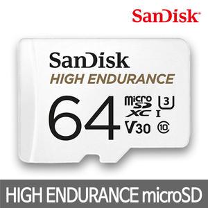 샌디스크 마이크로 SD 카드 64GB 64기가 High Endurance QQNR 블랙박스 메모리 ENL